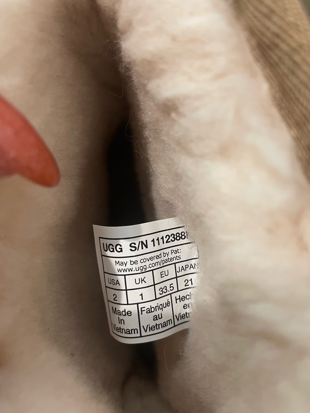UGG Kids Chestnut Glitter Patterned Shearling Boot - Picture 12 of 13